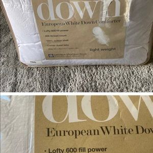 Charter Club Down European White Down Comforter